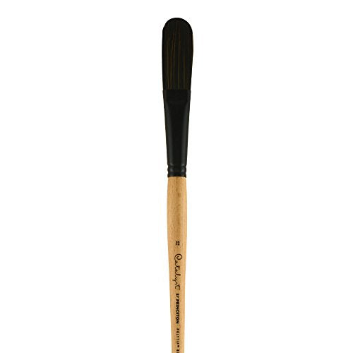 Princeton Catalyst Polytip, Brushes for Acrylic and Oil, Series 6400 Long Handle, Egbert, Size 12 - size: Size 12