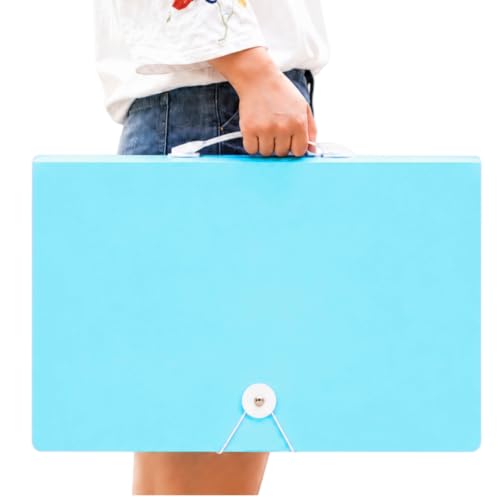 Diamond Art Portfolio Book 22"×16" (55cm×40cm), 30sleeves, A2, Clear Blue - color: Clear Blue