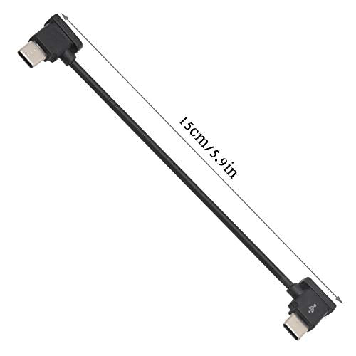 Type‑C to Type‑C Drone Remote Control Cable, 15cm Drone Remote Control Connecting Cable, Remote Controller Data Cable Compatible with Mini 2 Remote Controller, Air 2 Remote Controller