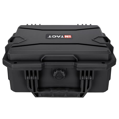 Eylar 13.8" Intact Series Compact Hard Camera Case, Lightweight and Durable Stacker Design with Foam - color: Black