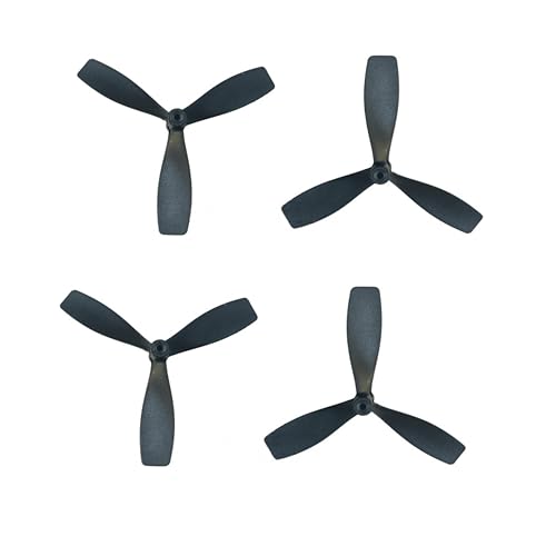 4pcs AB Propeller Blades 45-75mm Mini Drone Propellers, Compatible with Drones, Gliders, and Foam Aircraft (Three-Blade Propeller) - style: Three-blade propeller