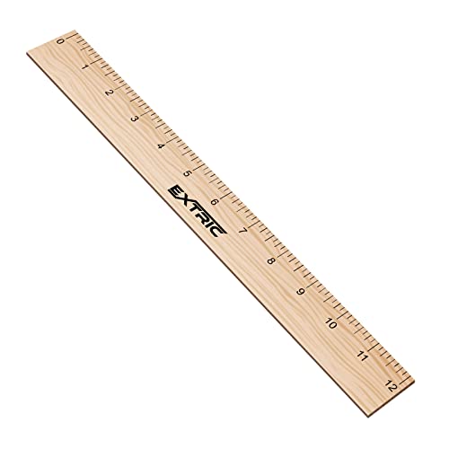 Ruler 12 Inch, Architectural Scale Ruler, 1/8 Inch Scale Rulers, Wooden Rulers for Drawing, Drafting, Architect and Engineering