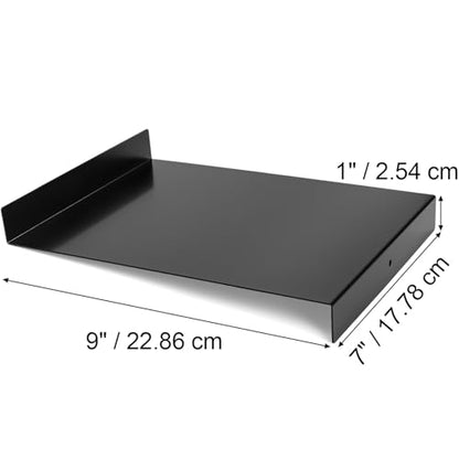 Tosnail 4-Pack Bench Hook and Inking Plate, Printmaking Press Tools for Linoleum Block Printing Carving, 9 x 7 Inches, Black