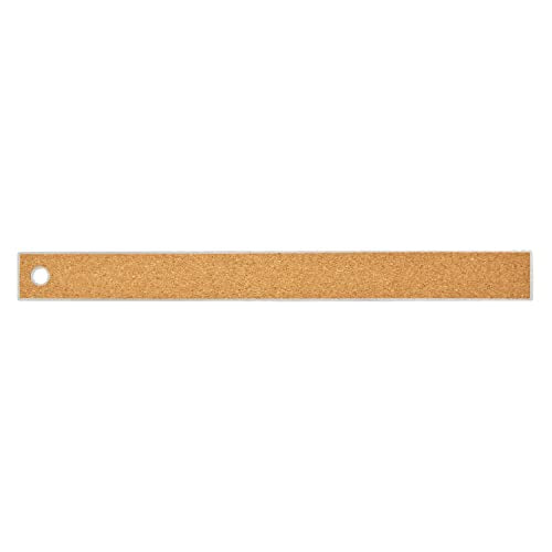 Westcott 10415 Stainless Metal Ruler with Non-Slip Cork Base, 12-Inch - color: Silver – 1 Pack
