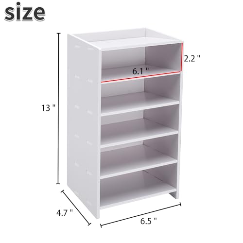 SANFURNEY 204 Slot Marker Organizer, Desktop Art Supply Storage Rack - size: Marker Rack-5 Slots