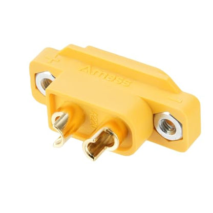 ELFCULB 10PCS Amass XT60E Male Panel Mount Connectors for FPV Drones - color: 10 pcs XT60E