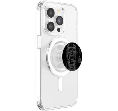 RC Transmitter Blueprint FPV Drone RC Car Radio Controller PopSockets PopGrip for MagSafe - style: Magnetic PopGrip