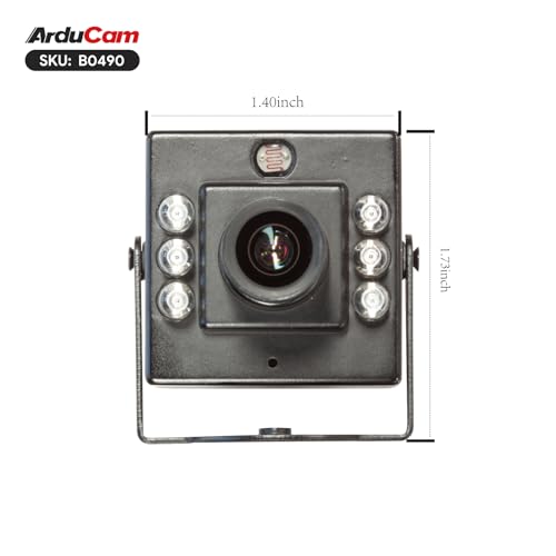 Arducam 1080P Day & Night Vision USB Camera for Computer, 2MP Automatic IR-Cut Switching All-Day Image USB2.0 IMX462 Webcam Board with 940nm IR LEDs for Windows, Linux, Android and Mac OS