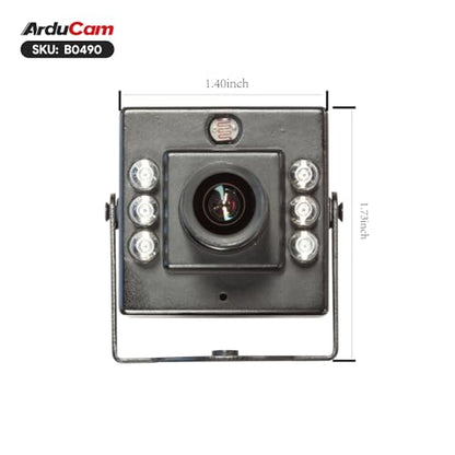 Arducam 1080P Day & Night Vision USB Camera for Computer, 2MP Automatic IR-Cut Switching All-Day Image USB2.0 IMX462 Webcam Board with 940nm IR LEDs for Windows, Linux, Android and Mac OS