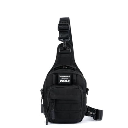 WOLFpak 4L Mini Tactical Sling Bag Crossbody - color: Alpha Black