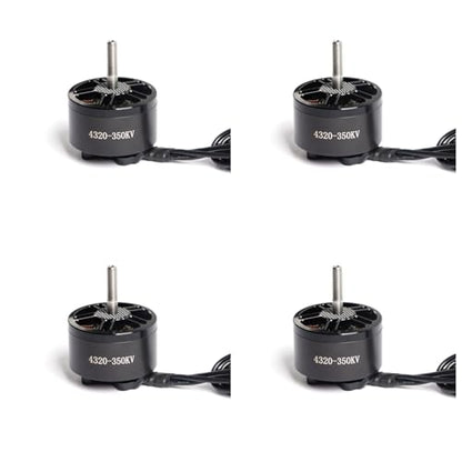 4320 350KV Brushless Motor for 13 Inch FPV Drone, CW Thread, High Torque Long Range Motor for Cinematic & Payload Drones, Compatible with 6S-12S, 19mm Mounting (4pcs)