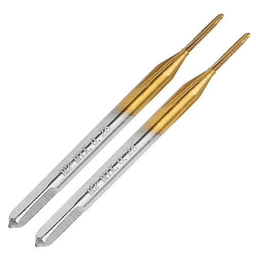 2Pcs M1 X 0.25 Thread Tap for Metal, M1 X 0.25 M2 HSS Thread Milling Tap - size: M1x0.25 - 2Pcs