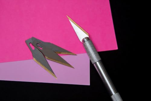 Excel Blades #11 Titanium Nitride Hobby Blades, 50-Pack, Carbon Steel