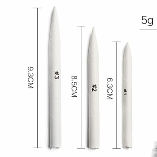 Anu Limen 8Pcs Sketch Blending Stump Set with Kneadable Eraser and Sandpaper Board, Drawing Tools for Shading, Blending, Smudging
