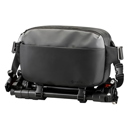 FINTIE Camera Sling Bag with Tripod Holder for DSLR SLR Mirrorless Cameras