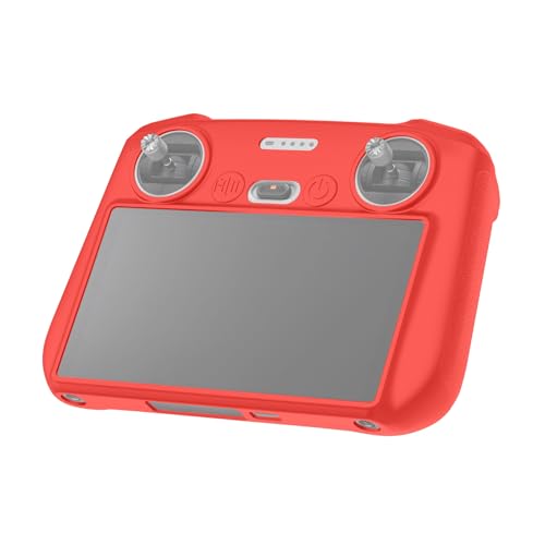 RC Protective Silicone Cover for DJI RC Drone Remote Controller, Anti-Glare Screen Shade & Shockproof Case Controller Accessories,Compatible with DJI Mavic 3/DJI Mavic 3 Cine/DJI Mini 3 Pro - color: Red, style: RC Remote Controller