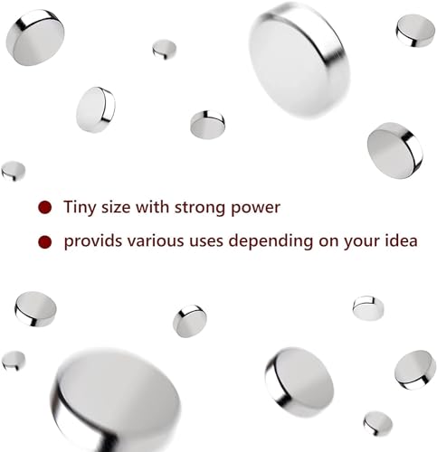 RHINOCATS 400Pcs Small Magnets, 4 Different Sizes Tiny Mini Magents, Multi-Use for Fridge, DIY, Office, Hobbies, Crafts and Science - size: mixed 400Packs