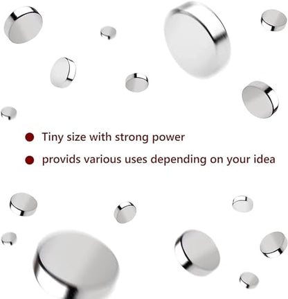 RHINOCATS 400Pcs Small Magnets, 4 Different Sizes Tiny Mini Magents, Multi-Use for Fridge, DIY, Office, Hobbies, Crafts and Science - size: mixed 400Packs