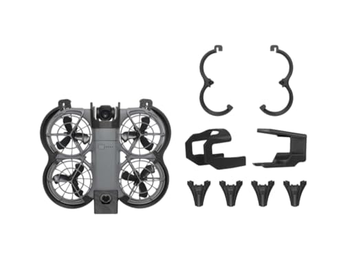 Propeller Guard Full Protection Kit for DJI Neo 2 Accessories, Propeller Guard, Landing Gear,Gimbal Protector & Tail Wing,Anti-Collision Prop Bumper Protective Frame Cover for Safe Flight (Black) - color: Black