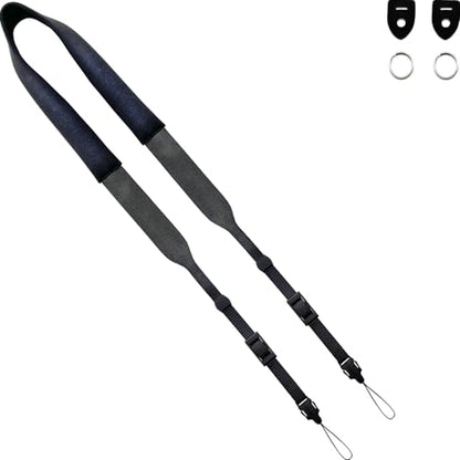 Camera Neck Strap Thin,Binocular Strap with Neoprene Padding,Camera Lanyard,Digital Mirrorless Camera Strap for Photographers,Washable,Black,58 Inch