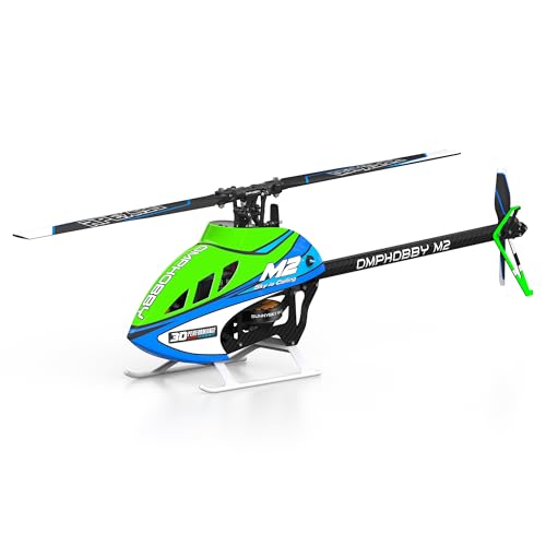 OMPHOBBY M2 V3 PRO RC Helicopter for Adults, Support APP Tuning & Telemetry, 6CH 3D Brushless Direct Drive, Lightweight 320g, OFS3 Flight Control, 200-Class Mini Helicopter for Outdoor Green PNP - color: GREEN
