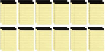 Goefun 24 Pack Yellow Note Pads 5x8, Small Legalpads-30 Sheets Per Notepad - color: yellow, size: 5x8 (Pack of 2)