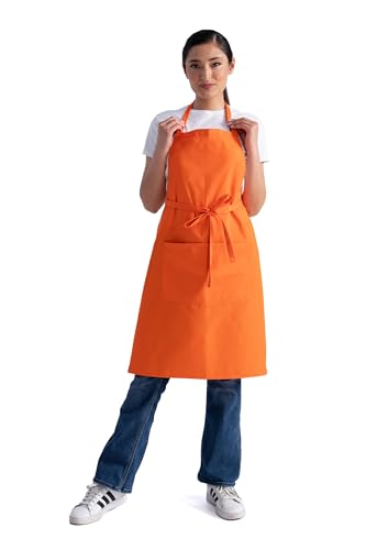 Chef Works Unisex Butcher Apron, Tangerine, One Size - color: Tangerine