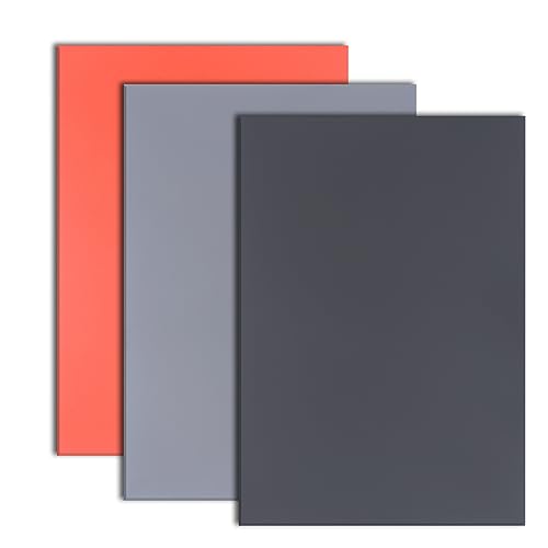 3 PCS Rubber Stamp Sheets for Laser Engraving Machine (Tricolor) - color: Tricolor