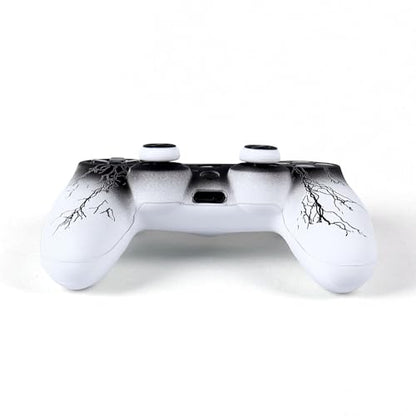 RALAN Controller Skins for PS4,Fruit Silicone Controller Cover Skin Protector Compatible /PS4 Slim/PS4 Pro Controller with 2 Cute Thumb Grips Caps… - color: White black lighting