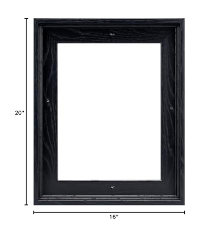 2 Pack 16x20 Canvas Floater Frame,0.9" Deep Canvas Frame,Black - color: Black, size: 16"x20"