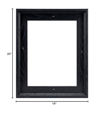2 Pack 16x20 Canvas Floater Frame,0.9" Deep Canvas Frame,Black - color: Black, size: 16"x20"