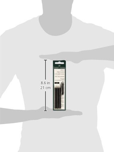 Faber-Castel FC129997 PITT Compressed Charcoal Sticks (3 Pack)