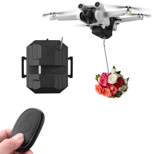 Airdrop System Compatible with DJI Mini 4 Pro/Mini 3/Mini 3 Pro/Mini 2/Mini SE Drone Payload Dropper Release Dropping System Delivery Transport Device Thrower for Fishing Line Dropper,Wedding,Rescue