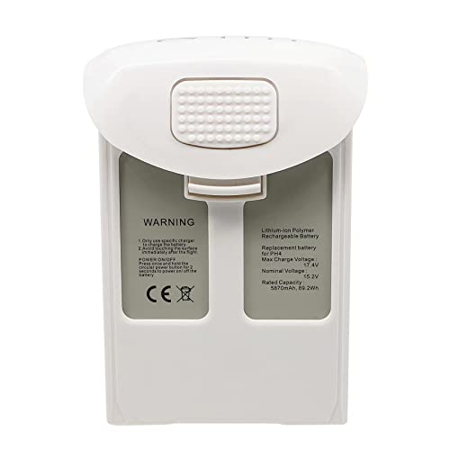 VILLEQUET Phantom 4 15.2V 5870mAh Intelligent Flight Replacement Battery for DJI Phantom 4 Series Drones DJI Phantom 4, Phantom 4 Pro, Phantom 4 Pro V2.0, Phantom 4 Advanced