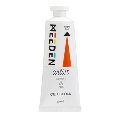 MEEDEN Artist Grade Oil Paint: Bright Red - 60ml/2oz Tube - color: Bright Red, size: 2 Fl Oz (Pack of 1)