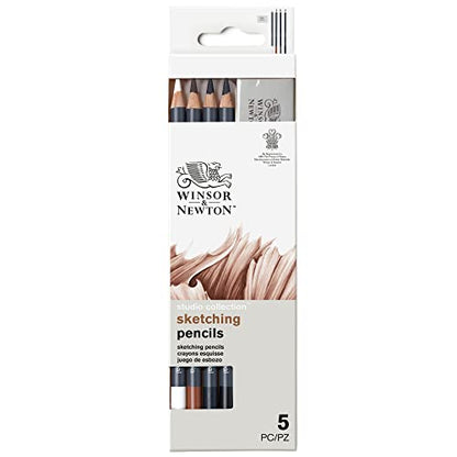 Winsor & Newton Studio Collection, Sketching Pencils, Set of 5 - style: 5 Sketching Pencils