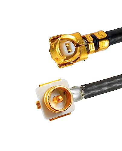 2PCS U.F.L1 Male to U.F.L1 Female Cable 10" /25CM 1.37mm Low-Loss Extension Cable - size: 10" (25 cm)