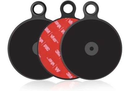 APPS2Car 3Pcs 3" Dashboard Pad Mounting Disk for Suction Cup Phone Mount - size: 3 Inch Round - 3 Pack - Single-Sided