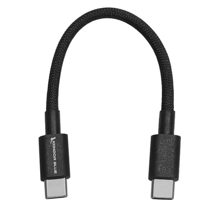 KONDOR BLUE | 6 Inch USB-C Cable for DJI LiDAR Focus System | Reliable Communication Cable for Compatible LiDAR Workflows | Black - size: 6 Inch