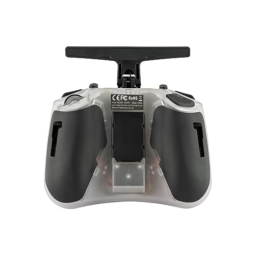RadioMaster Pocket Portable Remote Controller Hall Gimbal EdgeTX Built in LED Light Mode 2 (Transparent, ELRS)