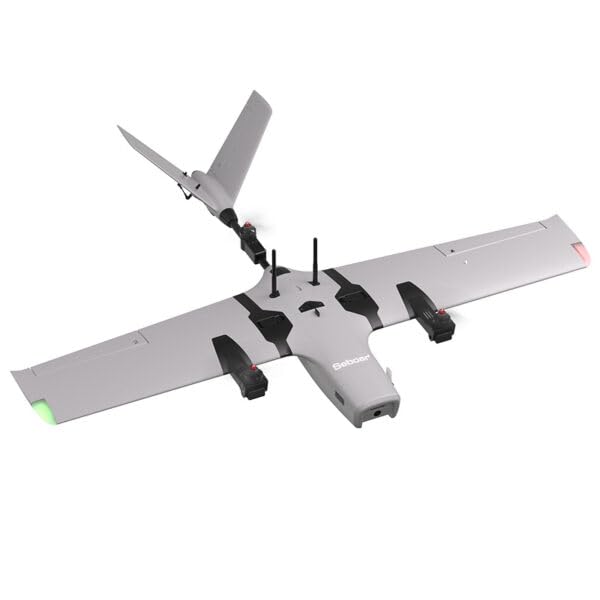 ROC WING VTOL Y3 Advanced Fixed-Wing VTOL UAV RTF Drone with 4K Gimbal Camera, T14 Controller, Battery and Charger Included