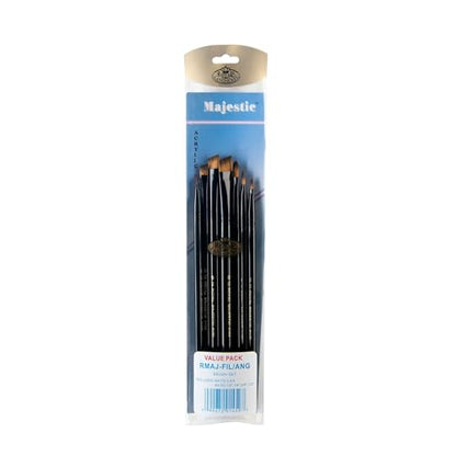 Royal & Langnickel Majestic Filbert and Angular Artist Brush Set, 7-piece - size: pillows 193