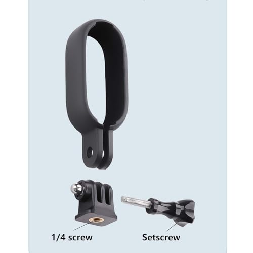 Mounting Frame Bracket for Insta360 Go 3 with 1/4" Thread Adapter – Lightweight Camera Holder, Secure Mount for Tripods, Selfie Sticks, and Accessories