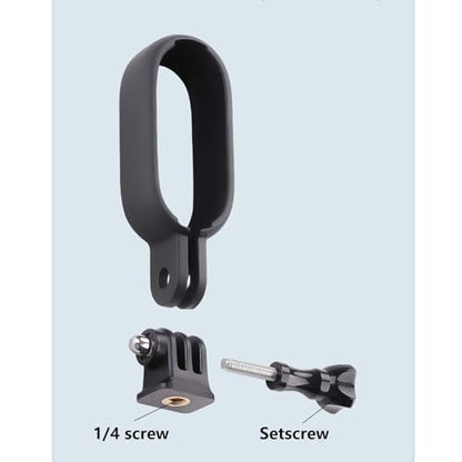 Mounting Frame Bracket for Insta360 Go 3 with 1/4" Thread Adapter – Lightweight Camera Holder, Secure Mount for Tripods, Selfie Sticks, and Accessories