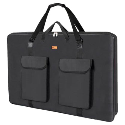 TreochtFUN Art Portfolio Bag 24 x 36.5 In - Large Artwork Case with Strap - size: 24x36.5