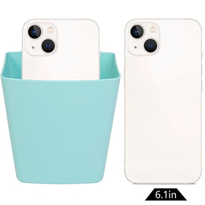 6 Pack Hanging Cup Holders for Rolling Carts, Teal, 2.4in x 3.5in x 4.5in - color: Teal