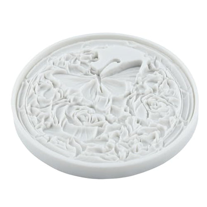 Butterfly Flower Silicone Mold Butterfly Rose Polymer Clay Molds - color: Style F