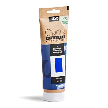 PEBEO Origin Acrylics 120ml Matte Acrylic Paint, Cobalt Blue Hue - color: Cobalt Blue Hue