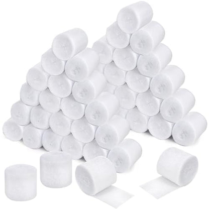 Coloch 48 Rolls Cast Padding, Soft Cotton Undercast Padding Gauze Bandage Wrap Roll Use with Plaster Cloth Individually Packed for Crafts, Body Casts, Mask Making & Art Projects, 2" x8.8ft