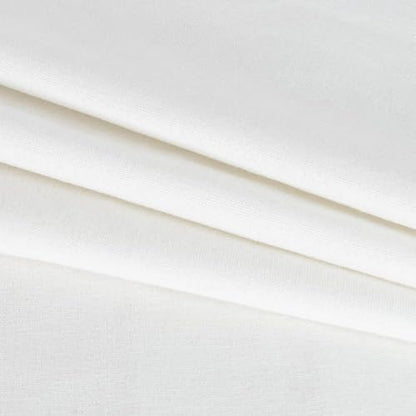 Linen Fabric by the Yard Bright White 1 Yard 62 Inch Wide - color: Bright White, size: 1 YARD